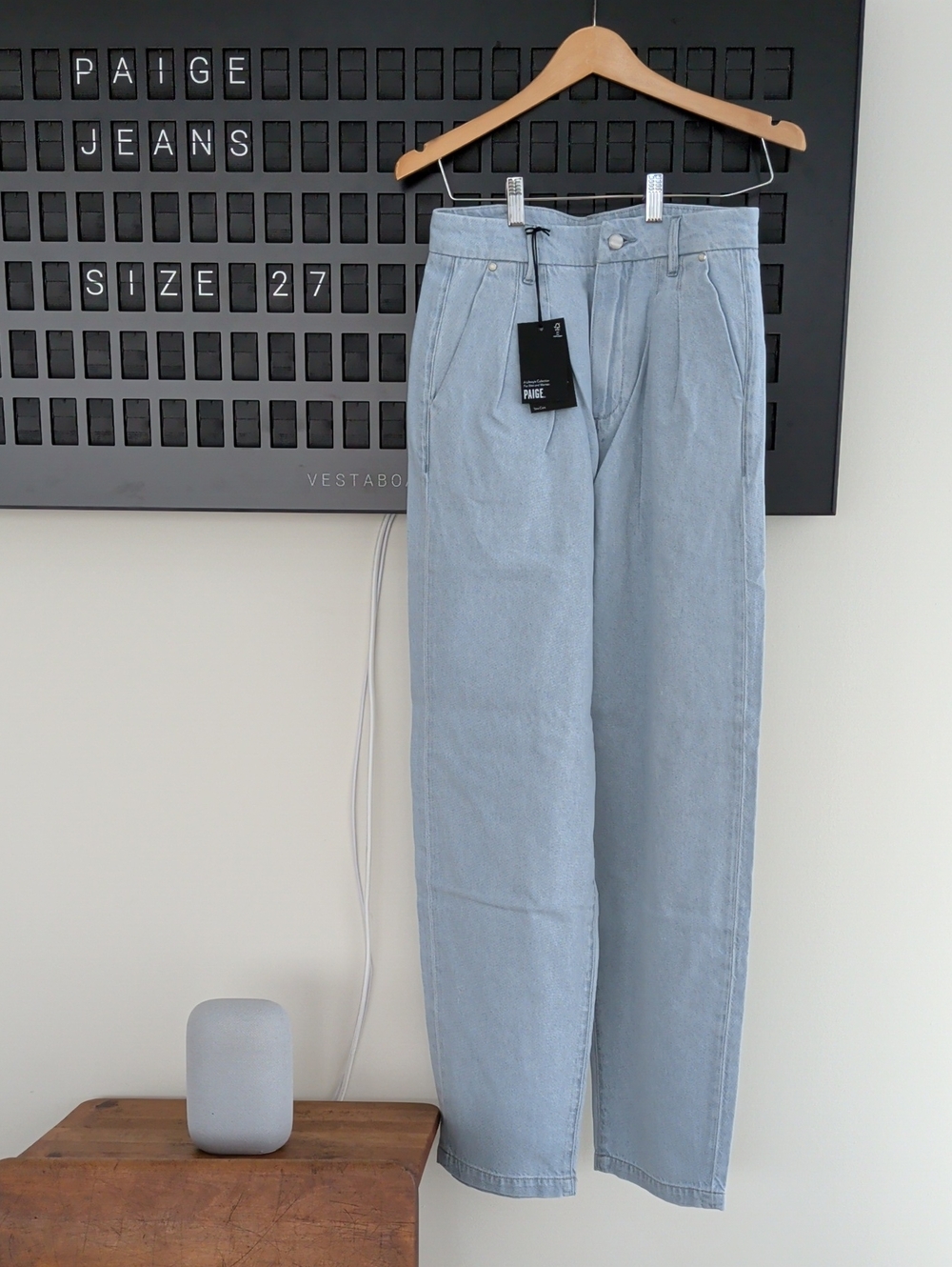 PAIGE Bella Pleated Jeans- Size 27